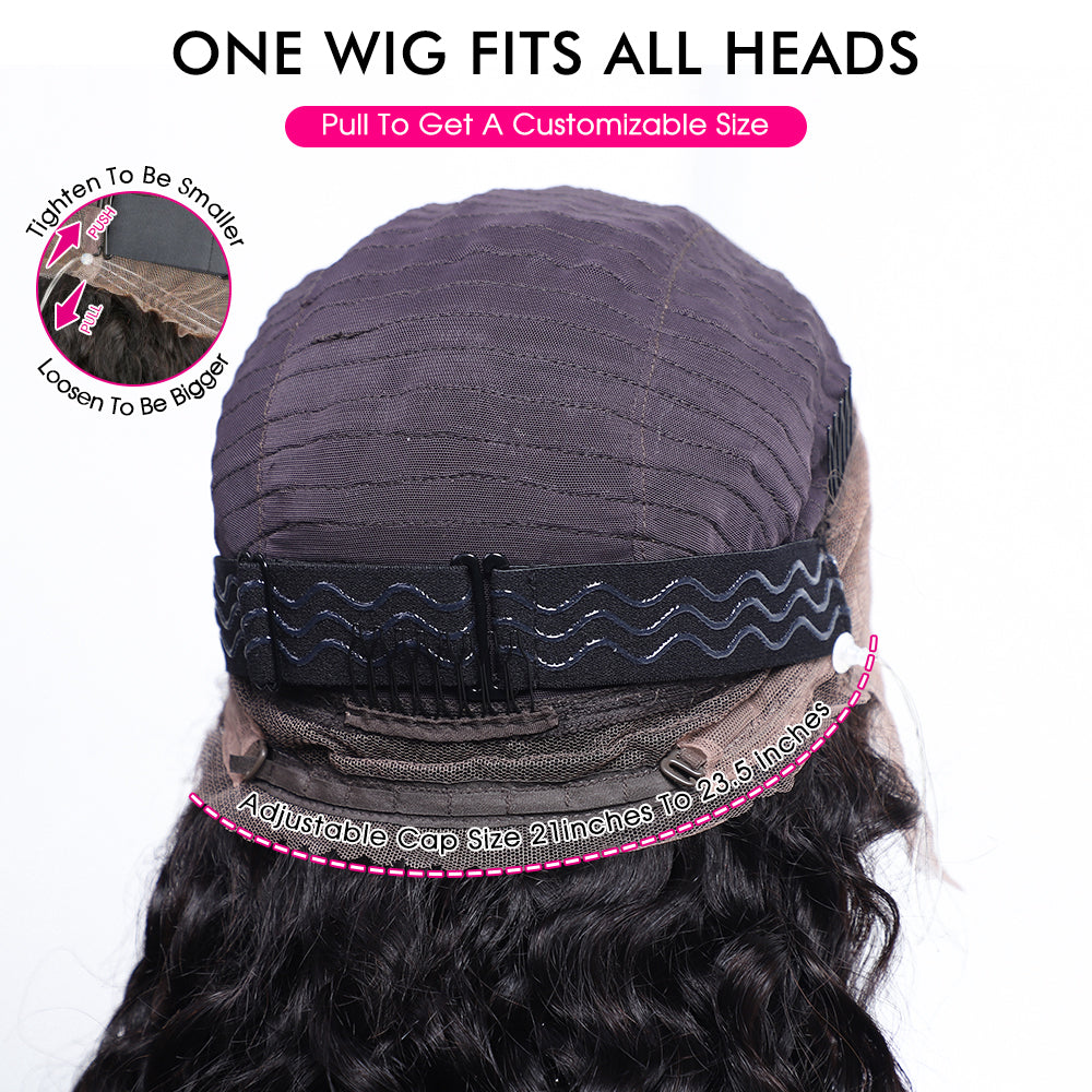 4C Kinky Edges  360 HD Lace Front Wigs Curly Wig Pre-Bleached Knots Hair Wigs